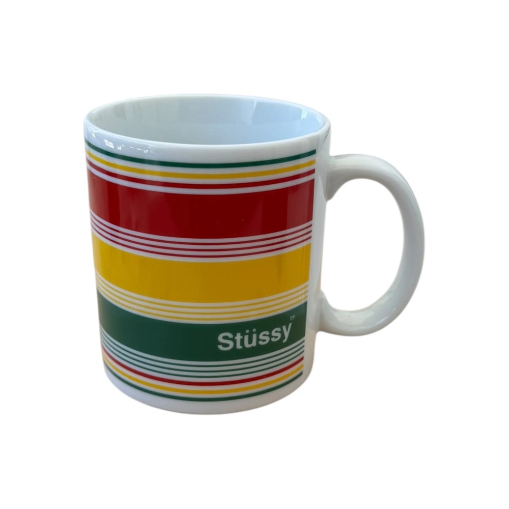 Stussy 2003 Osaka Tennoji Chapter 5th Anniversary Striped Mug